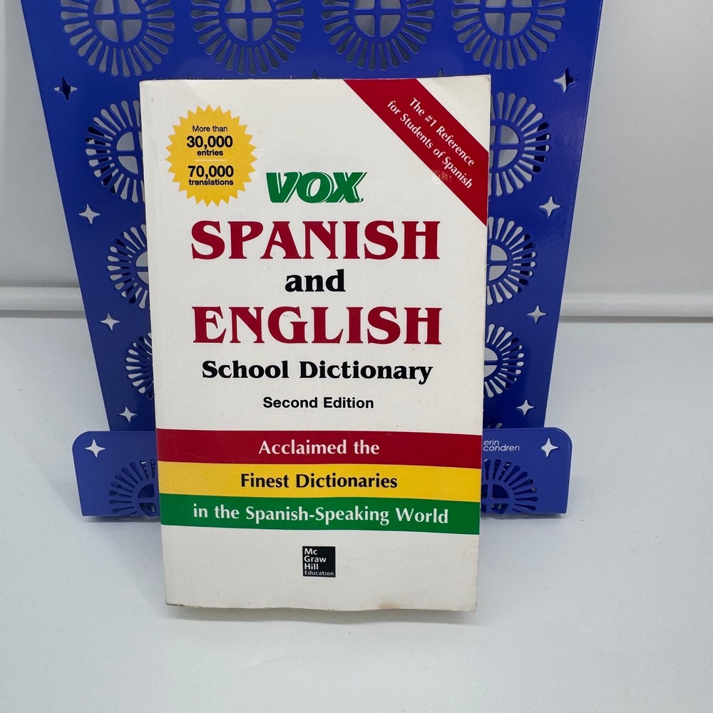 VOX Spanish and English School Dictionary Second Edition McGraw Hill Education